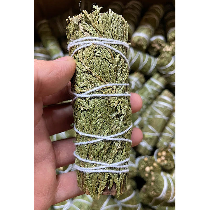 Buddha Stones Cedar Smudge Stick per la pulizia della casa Incenso Meditazione e rituali Bastoncini di cedro Bacchette di incenso