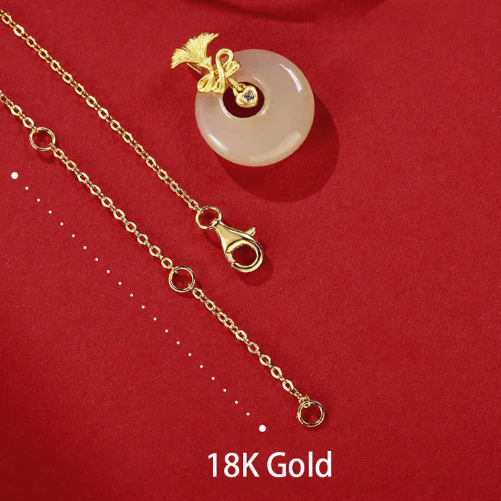 Buddha Stones 925 Sterling Silver Natural Hetian Jade Garofano Fiore Prosperità Collana Pendente - image 6