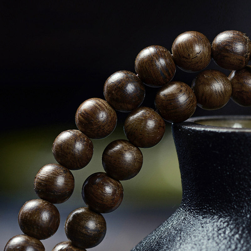 Buddha Stones 108 Mala Beads 999 Oro Brunei Agarwood Cuore Sutra Ambra Agata Rossa Forza Bracciale Meditazione