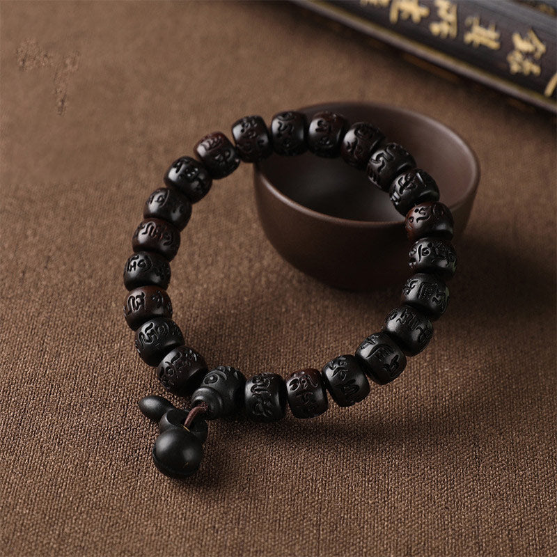Braccialetto di protezione in legno Buddha Stones e fulmini tibetani - image 2