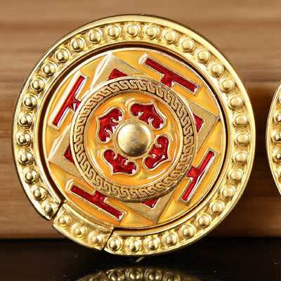 Supporto per anello per telefono con simbolo della pace tibetano Om Mani Padme Hum, decorazioni universali per telefono