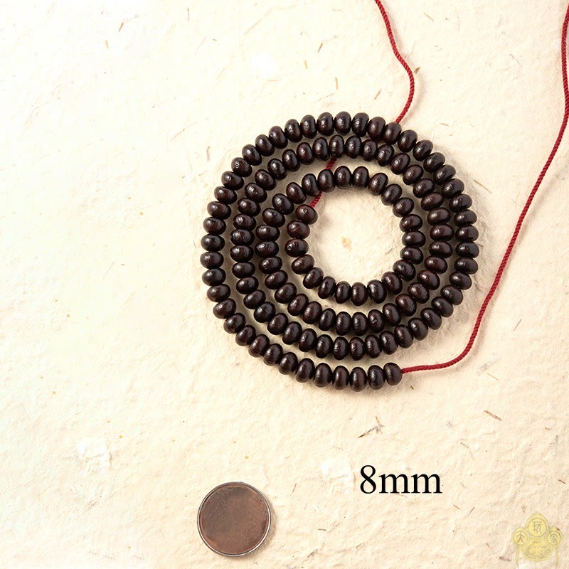Buddha Stones Tibet naturale 108 Mala Beads Purple Bodhi Seed Bracciale della ricchezza