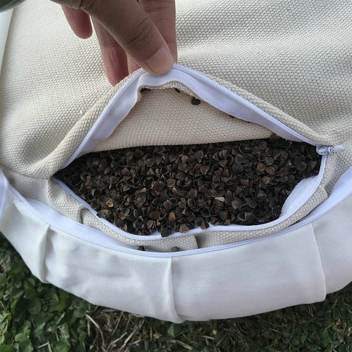 Buddha Stones Cotone Bucce di grano saraceno Cuscino per seduta da meditazione Decorazione per la casa - image 9