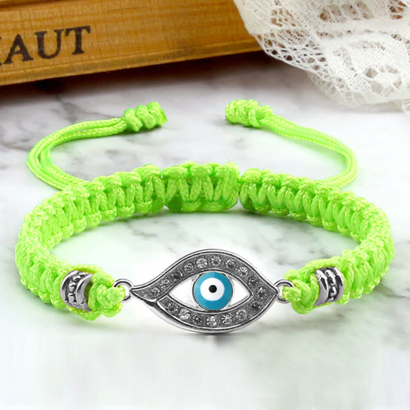 Braccialetto di corda Buddha Stones Evil Eye Keep Away Evil Spirits