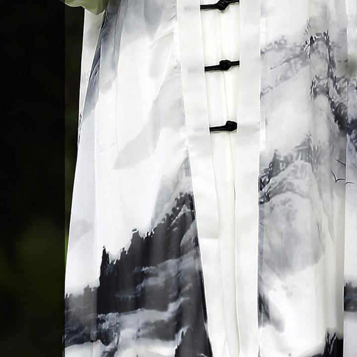 3 pezzi pittura a inchiostro meditazione preghiera spirituale zen tai chi qigong pratica abbigliamento unisex set - image 9