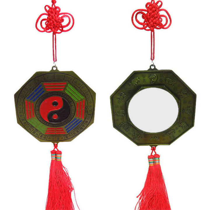 Mappa Feng Shui Bagua Mappa energetica dell'armonia dei nodi cinesi Specchio
