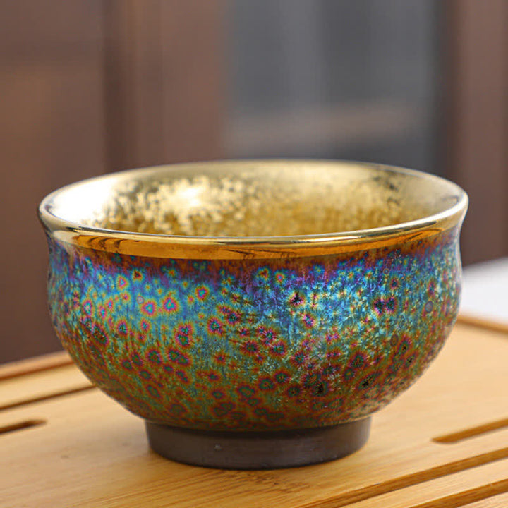 Buddha Stones Tazza da tè in ceramica colorata Tazze da tè
