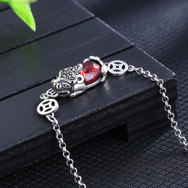 Braccialetto della ricchezza FengShui Genstone PiXiu