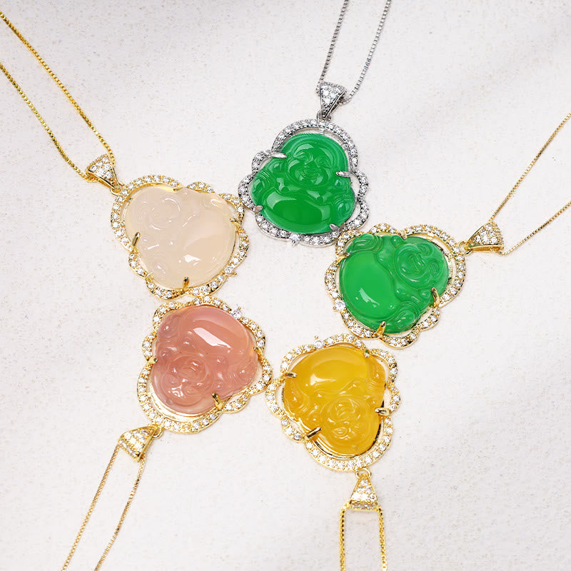 Collana Buddha Stones Buona Fortuna Buddha Ridente - image 11