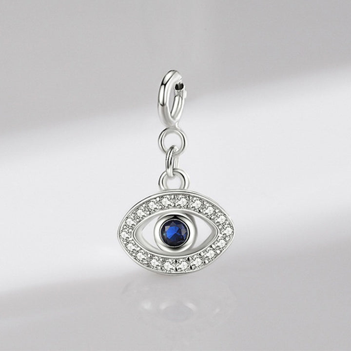 Collana con ciondolo a forma di catena con simbolo Hamsa e occhio maligno in argento sterling 925, prosperità e fortuna - image 8