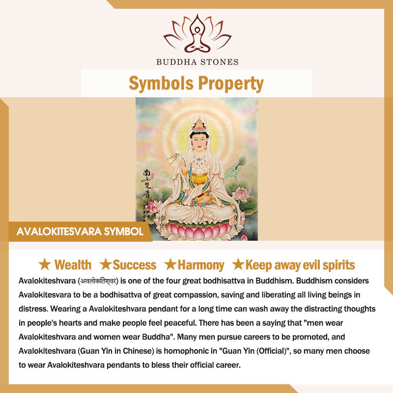 Buddha Stones Avalokitesvara Statua Benedizione Decorazione per la casa