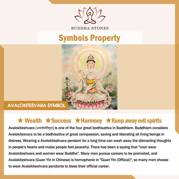 Buddha Stones Avalokitesvara Statua Benedizione Decorazione per la casa