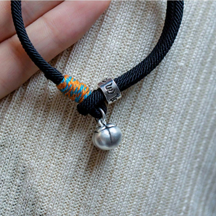 Bracciale intrecciato con Buddha Stones, fatto a mano in argento sterling 925, tibetano, Om Mani Padme Hum, protezione dalla fortuna