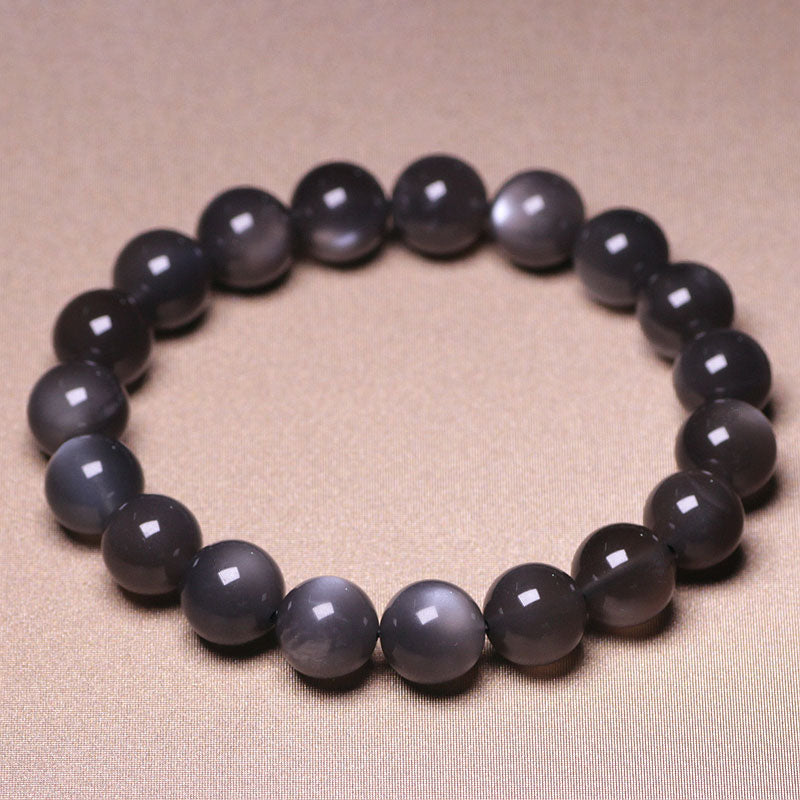 Braccialetto di perline di amore positivo in pietra di luna naturale
