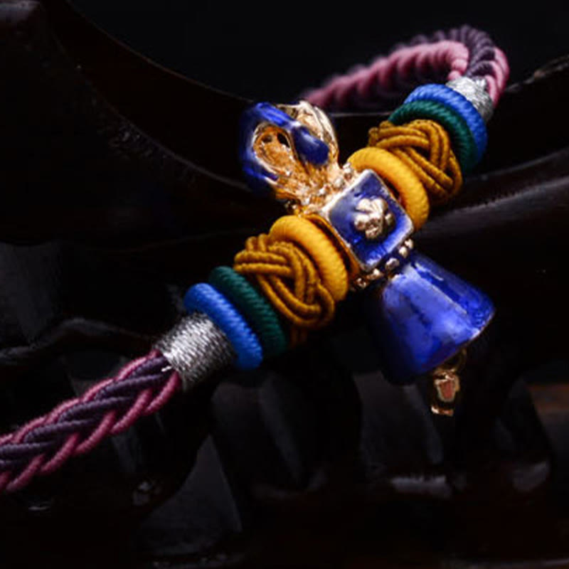 Braccialetto tibetano fatto a mano Dorje Vajra Strength con otto fili