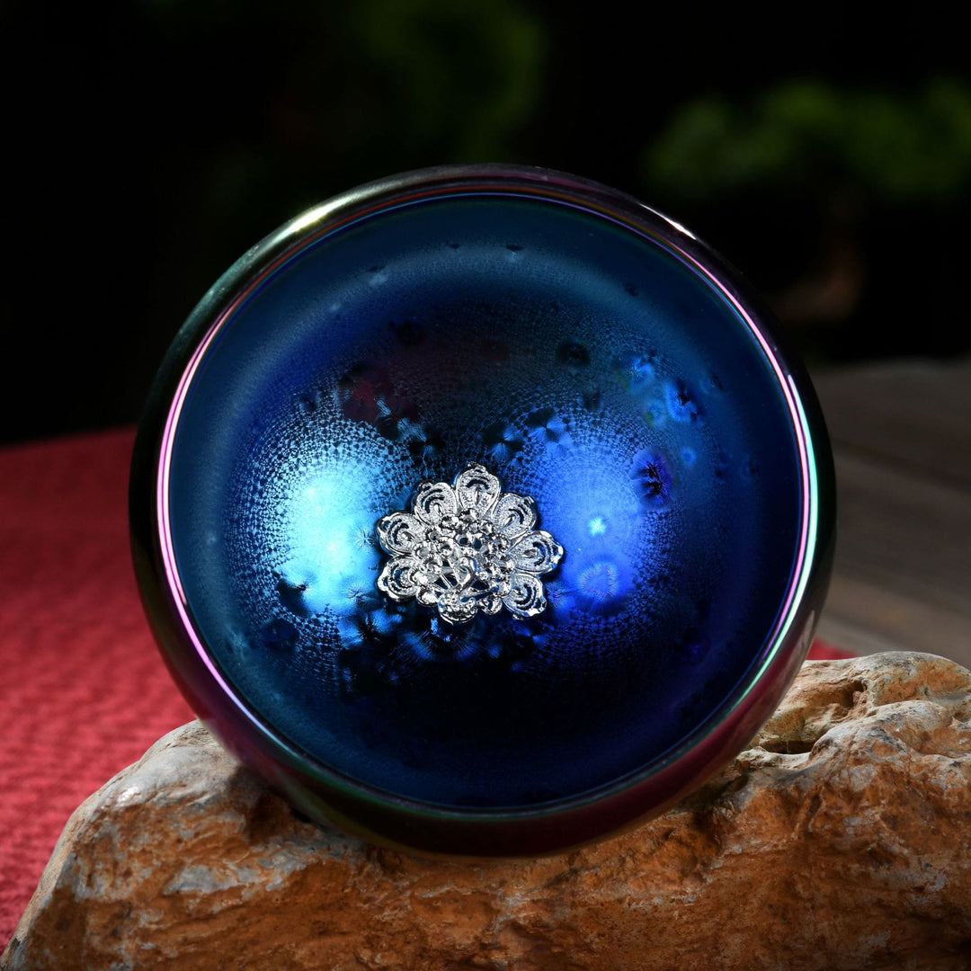 Buddha Stones Loto Drago Fenice Koi Pesce Pavone Cinese Jianzhan Intarsiato Forno Cambiamento Tazza da Tè in Ceramica Tazza da Tè Kung Fu