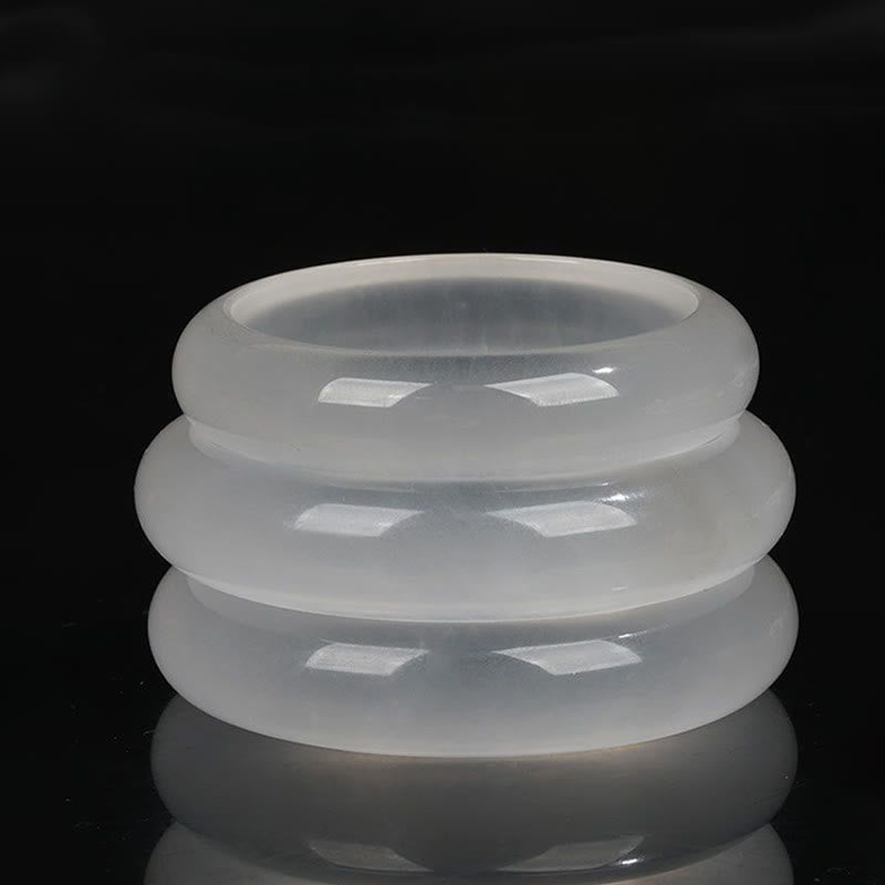 Braccialetto Buddha Stones Naturale Traslucido Seta Dorata Giada Ricchezza Fortuna - image 9