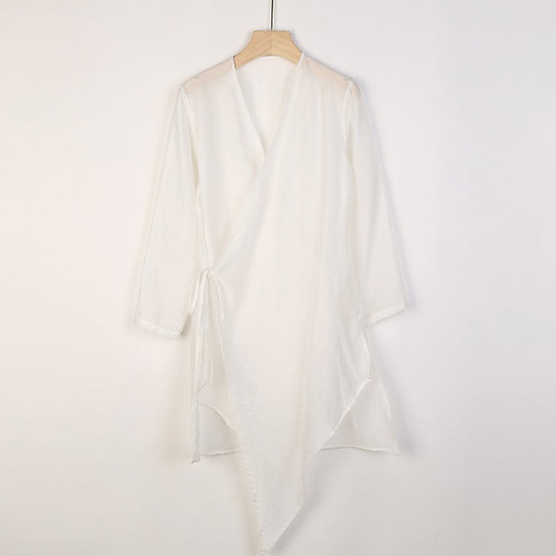 Buddha Stones Semplice Bianco Beige Modello Meditazione Spirituale Zen Pratica Yoga Abbigliamento Donna Abbigliamento