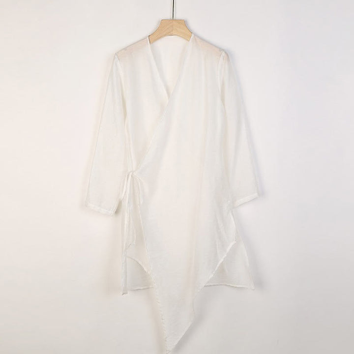 Buddha Stones Semplice Bianco Beige Modello Meditazione Spirituale Zen Pratica Yoga Abbigliamento Donna Abbigliamento