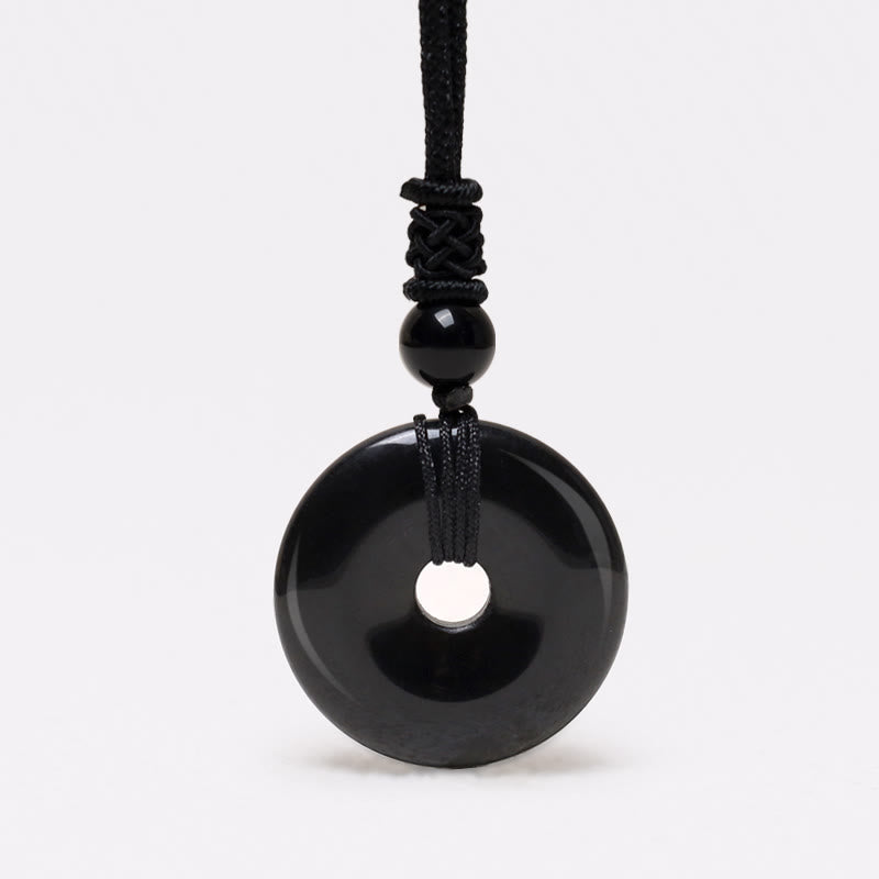 Collana con ciondolo moneta portafortuna Buddha Stones, cristallo curativo e pietre preziose