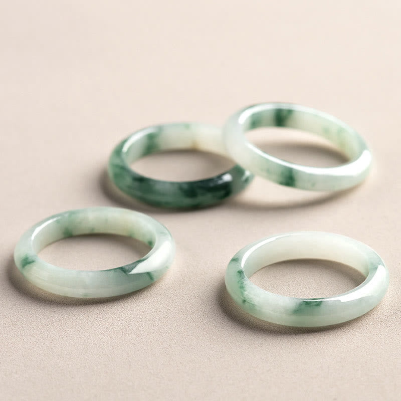 Buddha Stones Natural Green Jade Luck Abbondanza