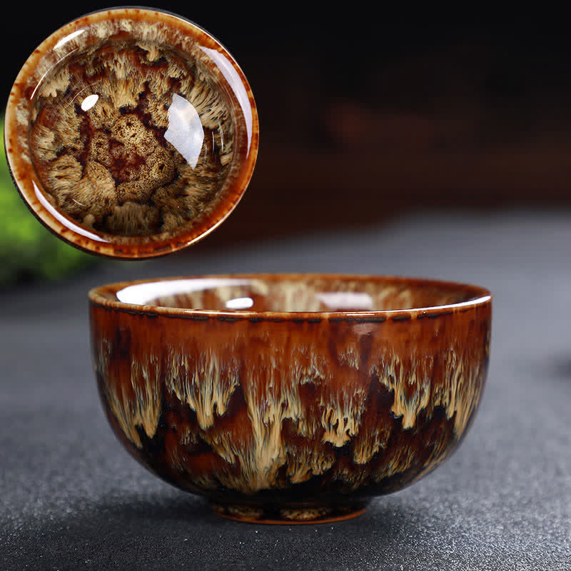 Tazze da tè in ceramica colorata con Buddha Stones, per casa e ufficio - Cioccolato - image 83