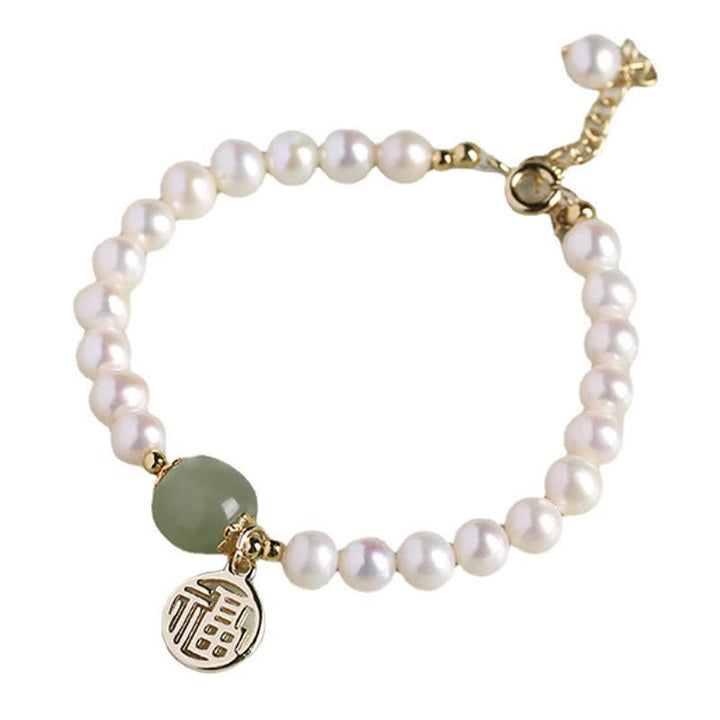 Braccialetto di perle di guarigione della felicità in giada Hetian con perle naturali Buddha Stones