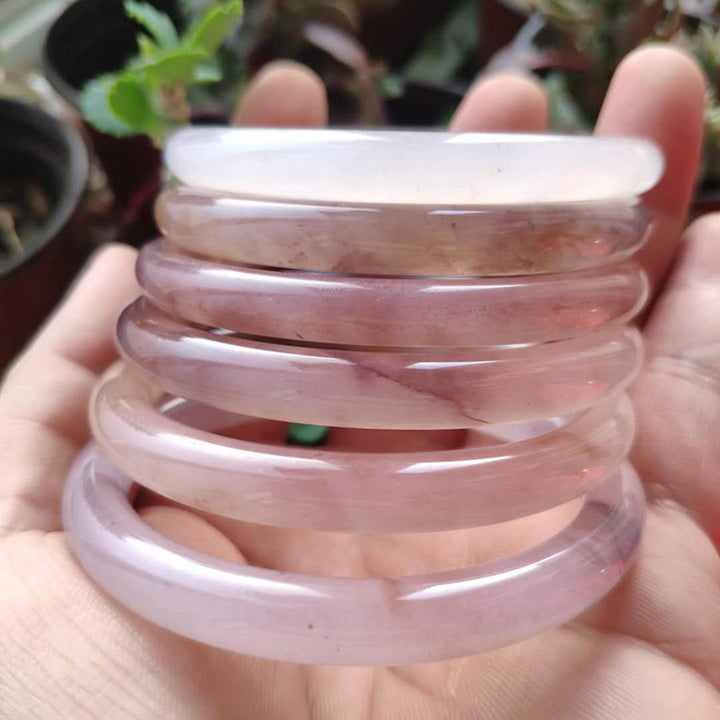 Braccialetto di protezione della felicità in giada viola Buddha Stones
