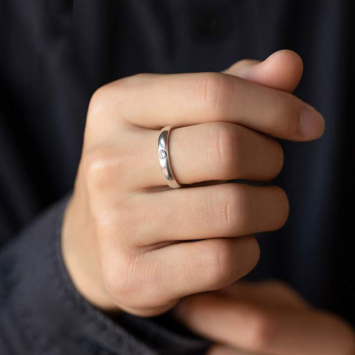 Anello di coppia di benedizione del Buddha Buddha Stones in argento sterling 925, zodiaco cinese, natale - image 6