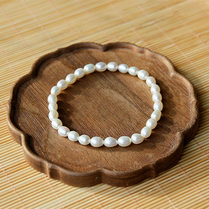 Braccialetto di perline curative in perle naturali Buddha Stones