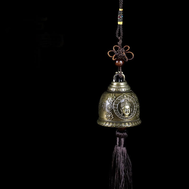 Buddha Stones Feng Shui Buddha Koi Pesce Fenice Campana a vento Campana Fortuna Decorazione da appendere alla parete - Budda - image 0