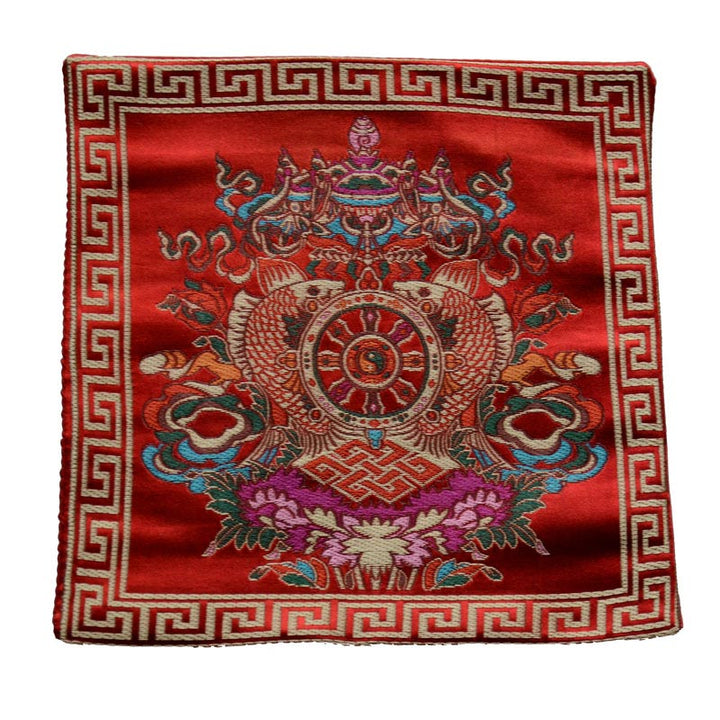 Buddha Stones Preghiera Altare Tappetino Guarigione Meditazione Vajra Simboli di Buon Auspicio
