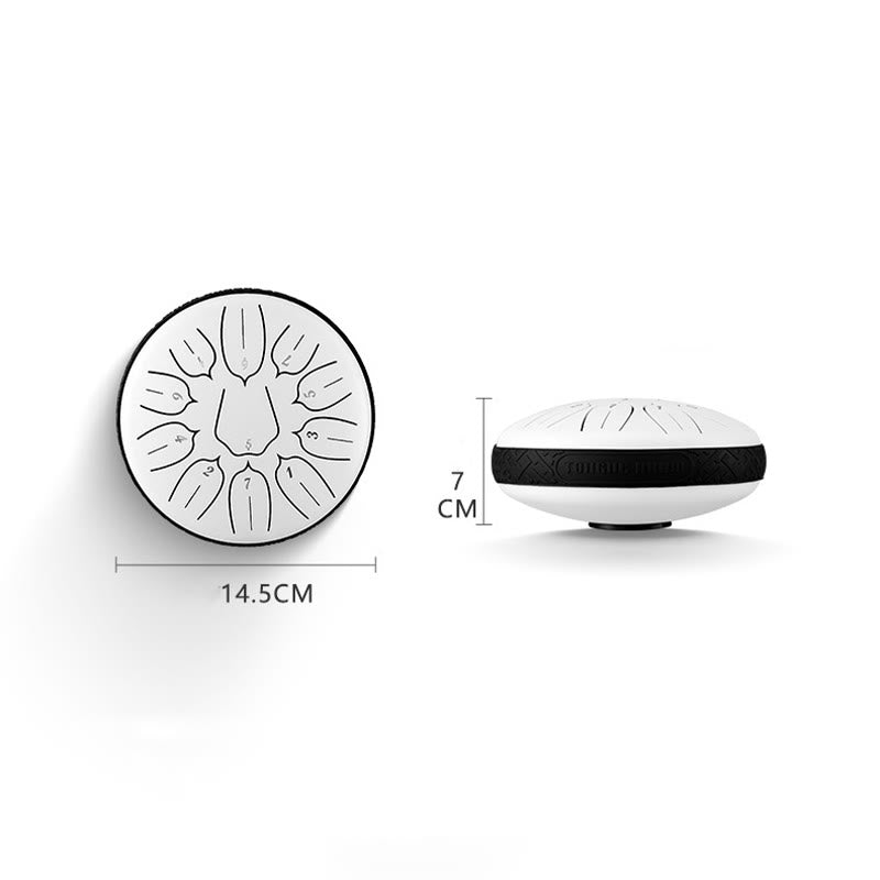 Buddha Stones Steel Tongue Drum Sound Healing Meditazione Yoga Lotus Drum Kit 11 Note 6 Pollici