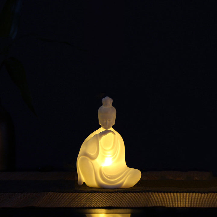 Decorazione a LED in ceramica con benedizione del Buddha Avalokitesvara Ksitigarbha Bodhisattva - Avalokitesvara - image 9