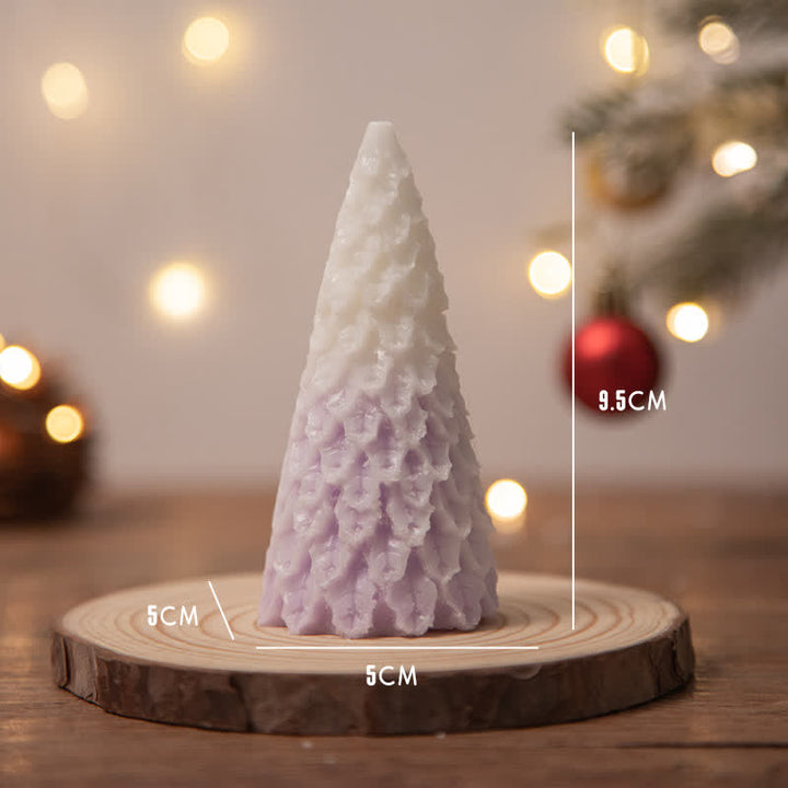 Candela profumata in cera di soia per albero di Natale, regalo per familiari e amici