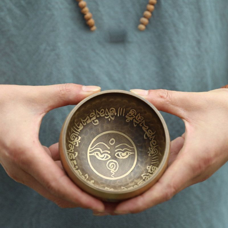 Ciotola tibetana realizzata a mano per yoga e meditazione - Set di ciotole sonore - image 7