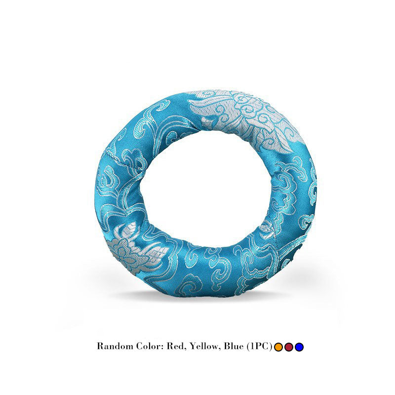 Buddha Stones Ciotola tibetana per canto Cuscino artigianale Decorazione - 22 cm (colore casuale) - image 10