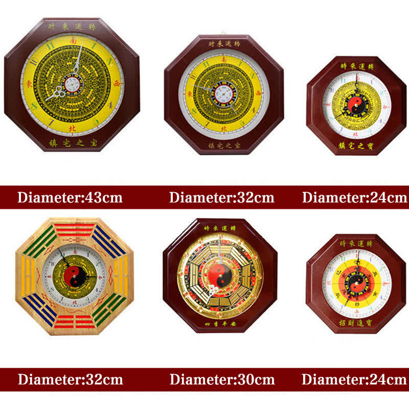 Orologio da parete con mappa energetica Feng Shui Bagua Map Balance - image 27