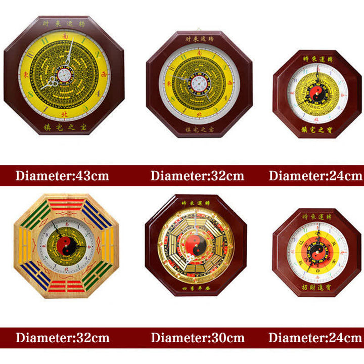 Orologio da parete con mappa energetica Feng Shui Bagua Map Balance - image 27