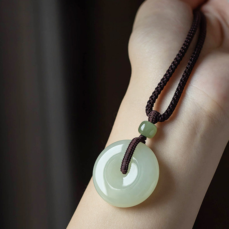 Collana Buddha Stones con fibbia per la pace, fortuna e prosperità