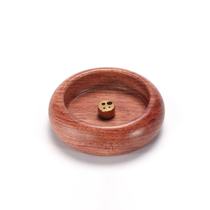Buddha Stones Mini Legno di Ebano Palissandro Meditazione Bastone Guarigione Bruciatore di Incenso Decorazione