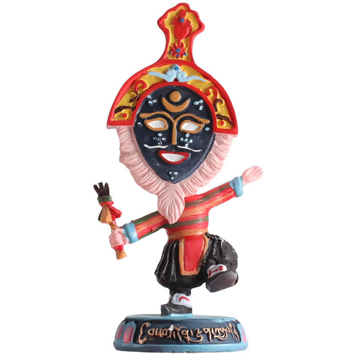 Buddha Stones Tibetan Opera Maschera Viso Marionetta Casa Ufficio Auto Decorazione Ornamento