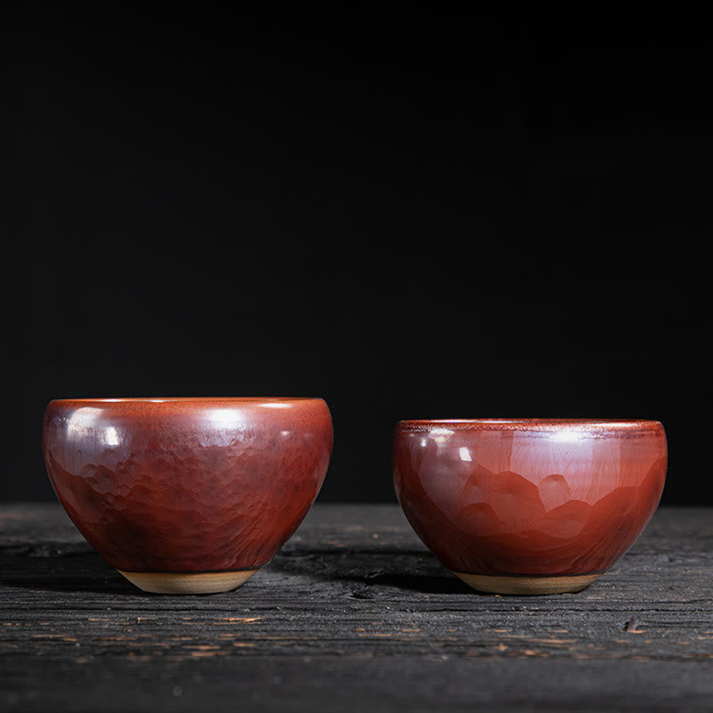 Buddha Stones fatte a mano Jianzhan cinese Lotus Design Tazza da tè in ceramica Tazza da tè Kung Fu
