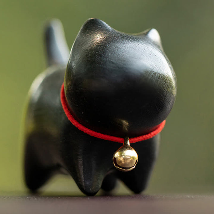 Buddha Stones Sandalo verde Piccola foglia Sandalo rosso Carino gatto Animali Rilassanti Pace Decorazioni