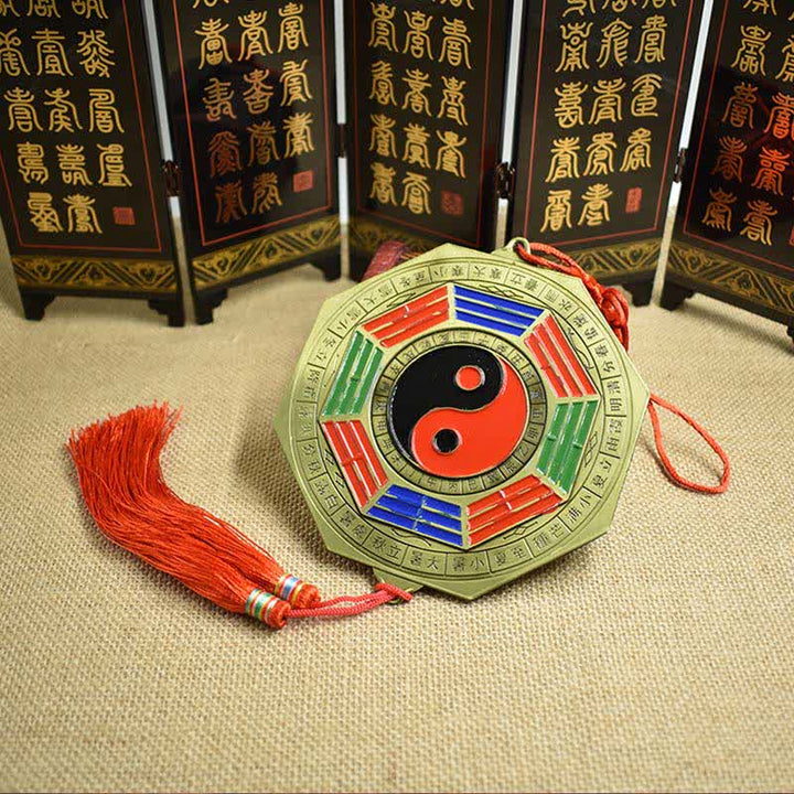 Mappa Feng Shui Bagua Cinque monete imperatore Mappa energetica armonia nodo cinese