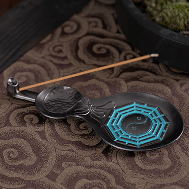 Decorazione del bruciatore di incenso di benedizione del rame di zucca Yin Yang Bagua
