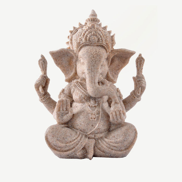 Buddha Stones Ganesh Ganpati Statua Elefante Ricchezza Benedizione Decorazione Casa