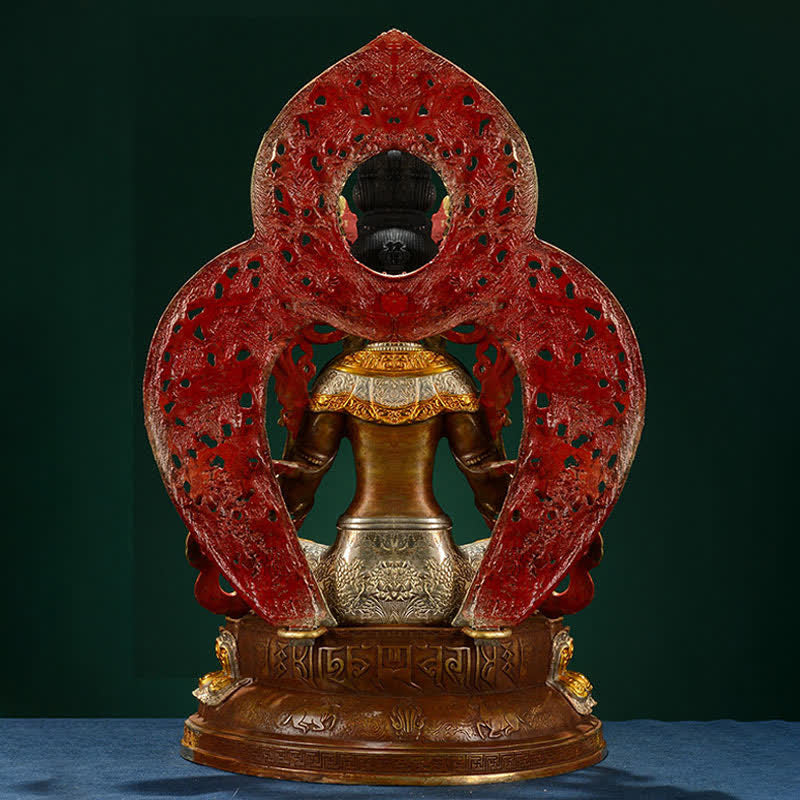 Decorazione della statua in rame della speranza di Tara Verde del Bodhisattva - image 6