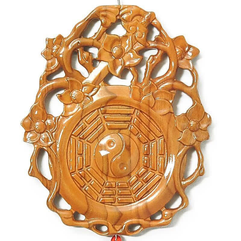 Mappa Bagua Feng Shui Legno di Pesca Mappa Energetica Equilibrio Nodo Cinese - image 4