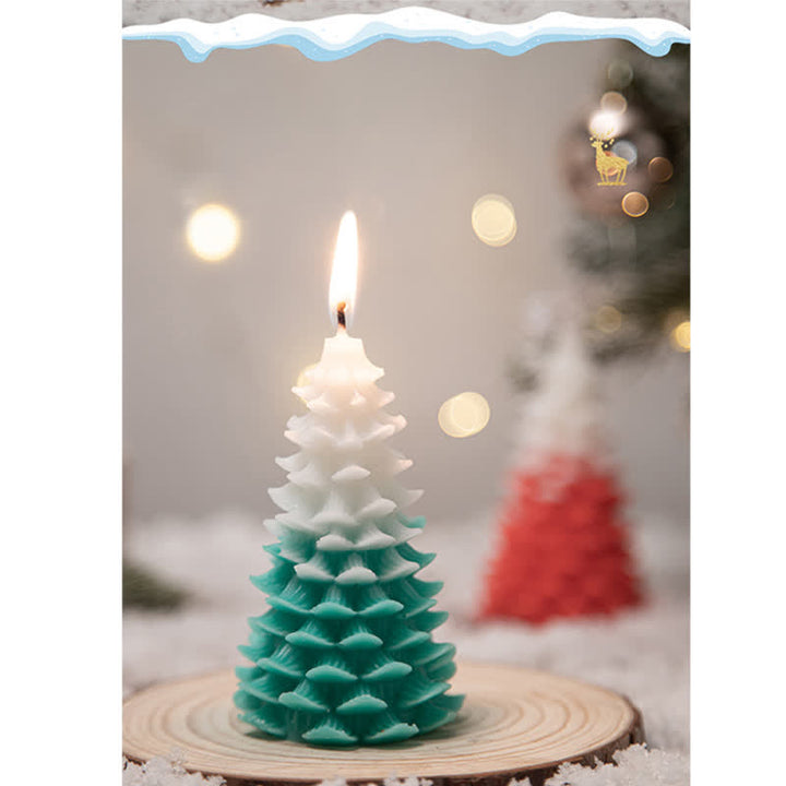 Candela profumata in cera di soia per albero di Natale, regalo per familiari e amici